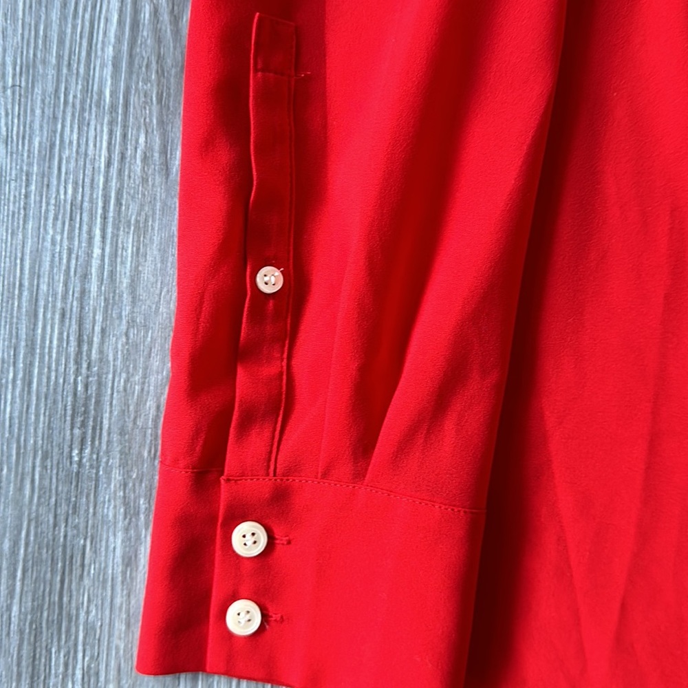 J Crew Pleated Tuxedo Buttondown Blouse - image 6